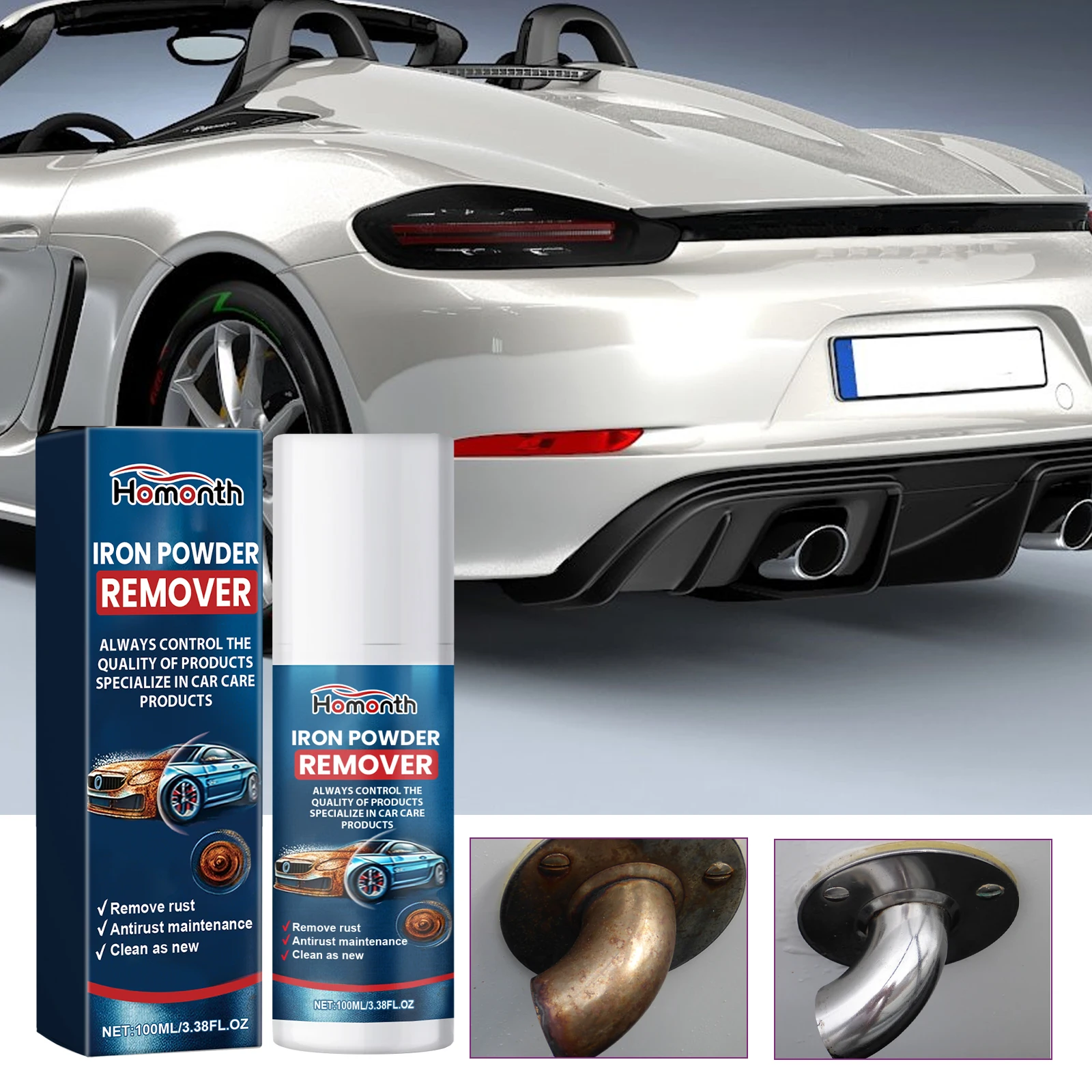 

100 мл Многофункциональный антикоррозийный спрей для автомобиля, антикоррозийная очистка, обеззараживание, ремонт, портативное средство для удаления ржавчины