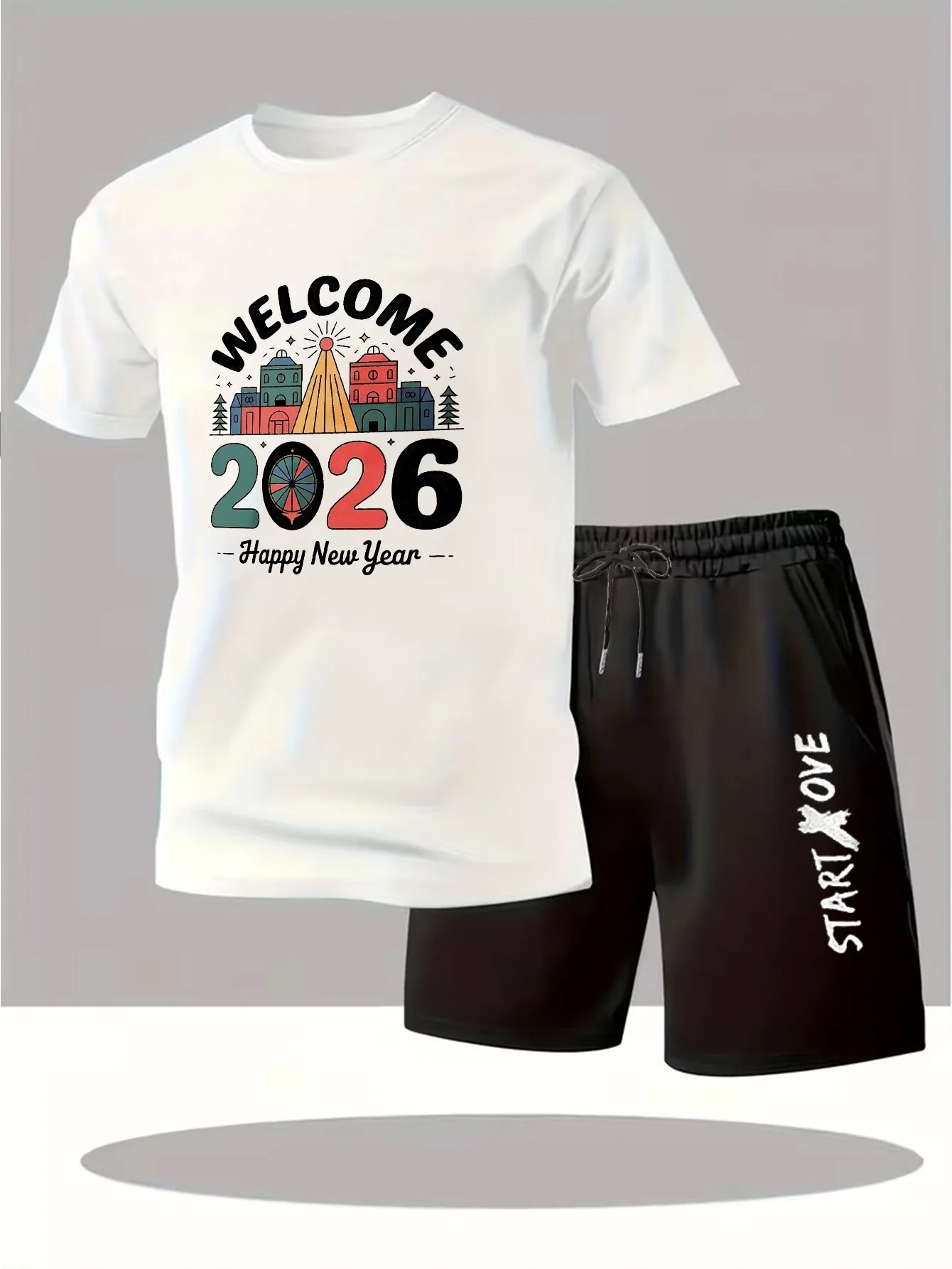 

Мужской комплект, летняя мужская одежда 2025 г., дышащий комплект одежды с принтом, мужской комплект, мужская одежда, костюм для мужчин, спортивный костюм с графикой