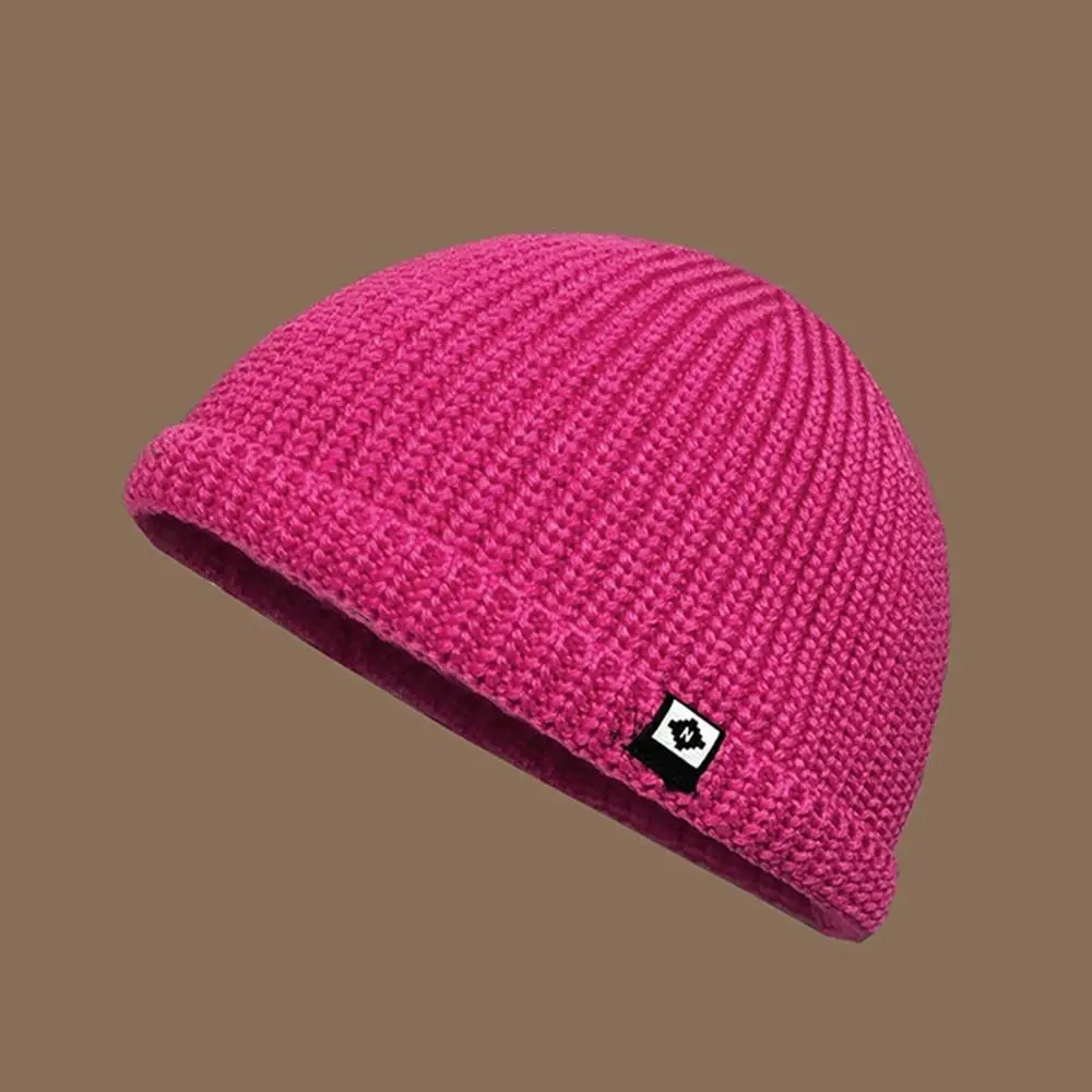 Soft Knitted Hat Thickened Hip Hop Hat Autumn Winter Hat Ear Protection Windproof Pullover Hat Outdoor