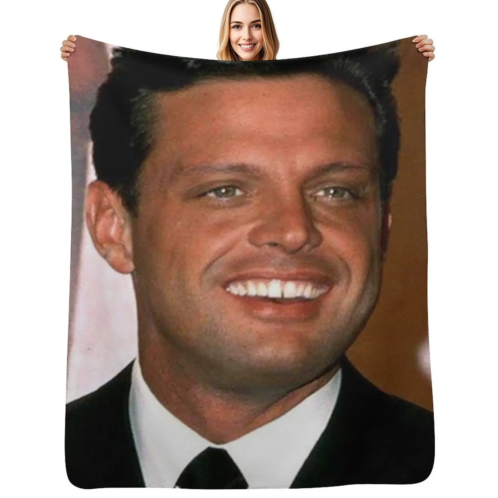 Manta decorativa suave para el hogar de Luis Miguel, manta para sofá y dormitorio
