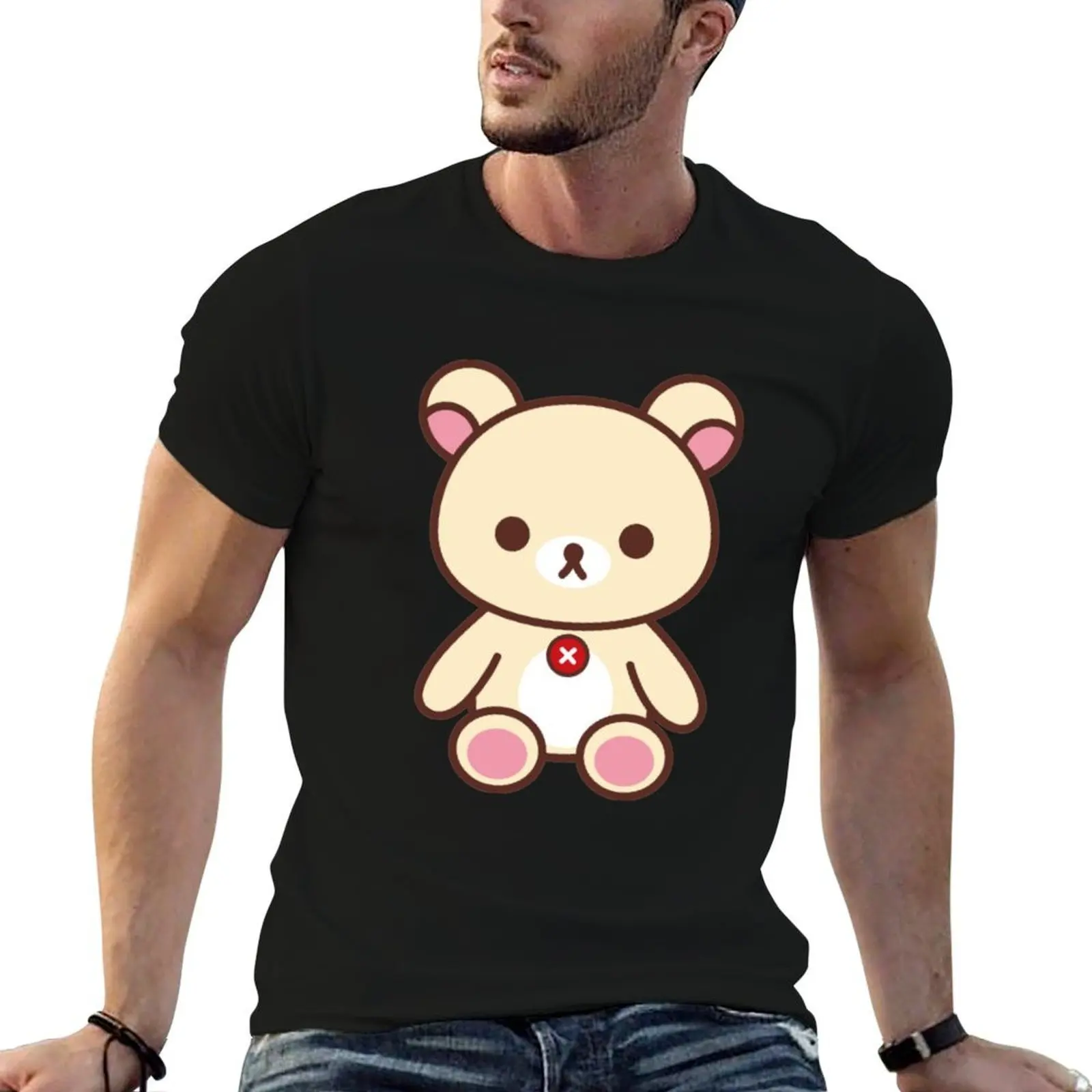 

Rilakkuma Korilakkuma__ T-Shirt cotton t shirts man 100% t shirts for man pack cotton T-Shirt