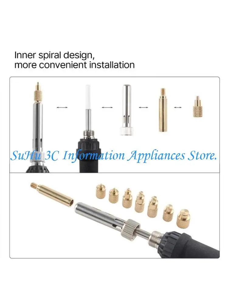 

936 Soldering Iron Head and Hot Melt Nut Press Head Set for 3D Printers