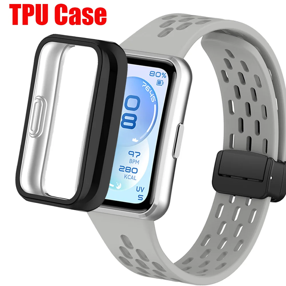 TPU Case for Huawei Band 11 Pro Replaceable Anti-fall Protective Shell for Huawei Band 11/10/9/8  Full HD Bumper Cover Accessory