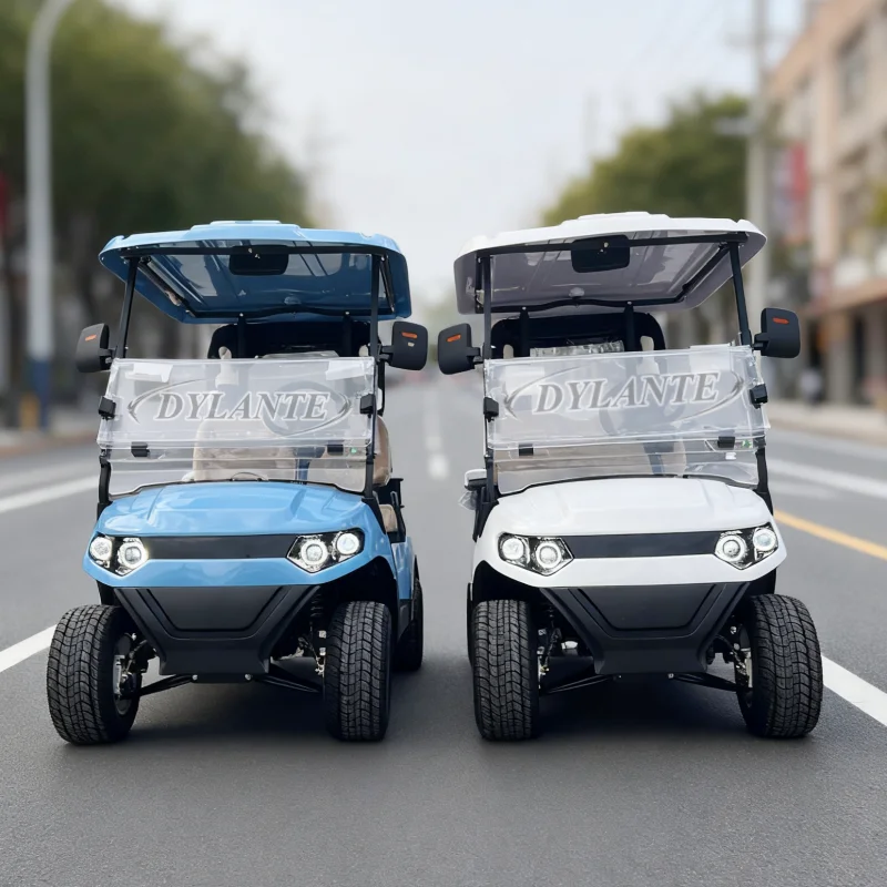 صنعت الصين عربة جولف كهربائية 2 4 6 8 10 مقاعد تعمل بالبطارية CE مع لوحة شمسية