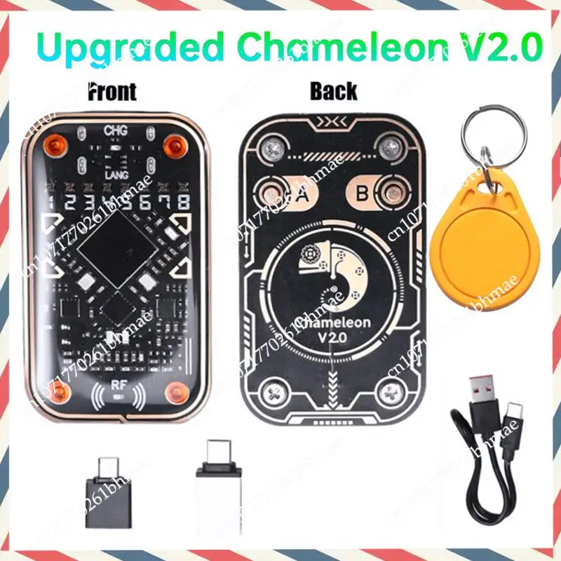 -A21Z Chameleon Ultra V2.0 RFID Smart Chip Reader Smart Card Emulator+CUID Keychain 125Khz 13.56Mhz Card Decode NFC Duplicator
