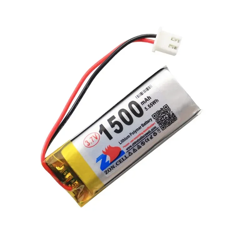 Em 3.7v 1500mah 102050 bateria de polímero de lítio máquina de aprendizagem cavaleiro gravador de tráfego recarregável li-ion célula