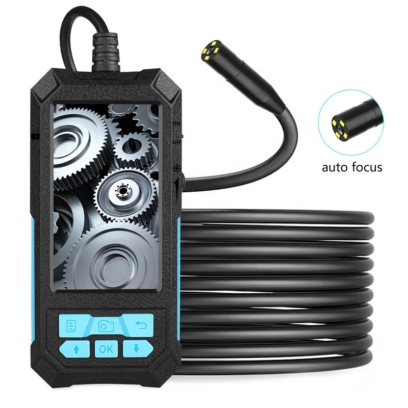 

P90 Borescope Inspection Camera 4.5 Inch IPS Screen 500MP Industrial Endoscope 11mm Waterproof Snake Camera For Car Inspection