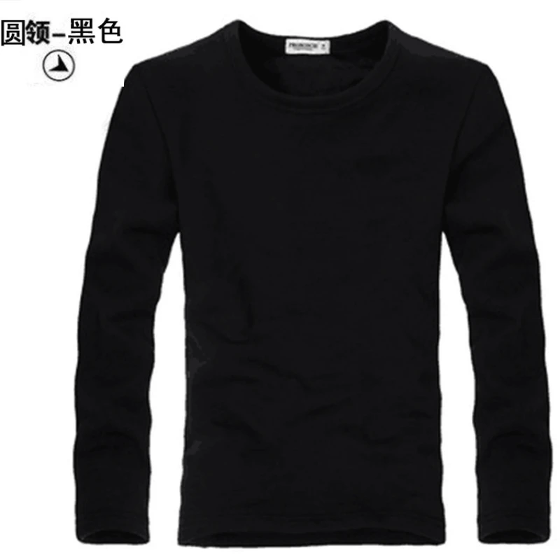 High Quality Autumn Winter Mens Warm Thermal tshirt Man Long Sleeve Casual V Neck Velvet Thick Plus Thick T-Shirt Male Tees