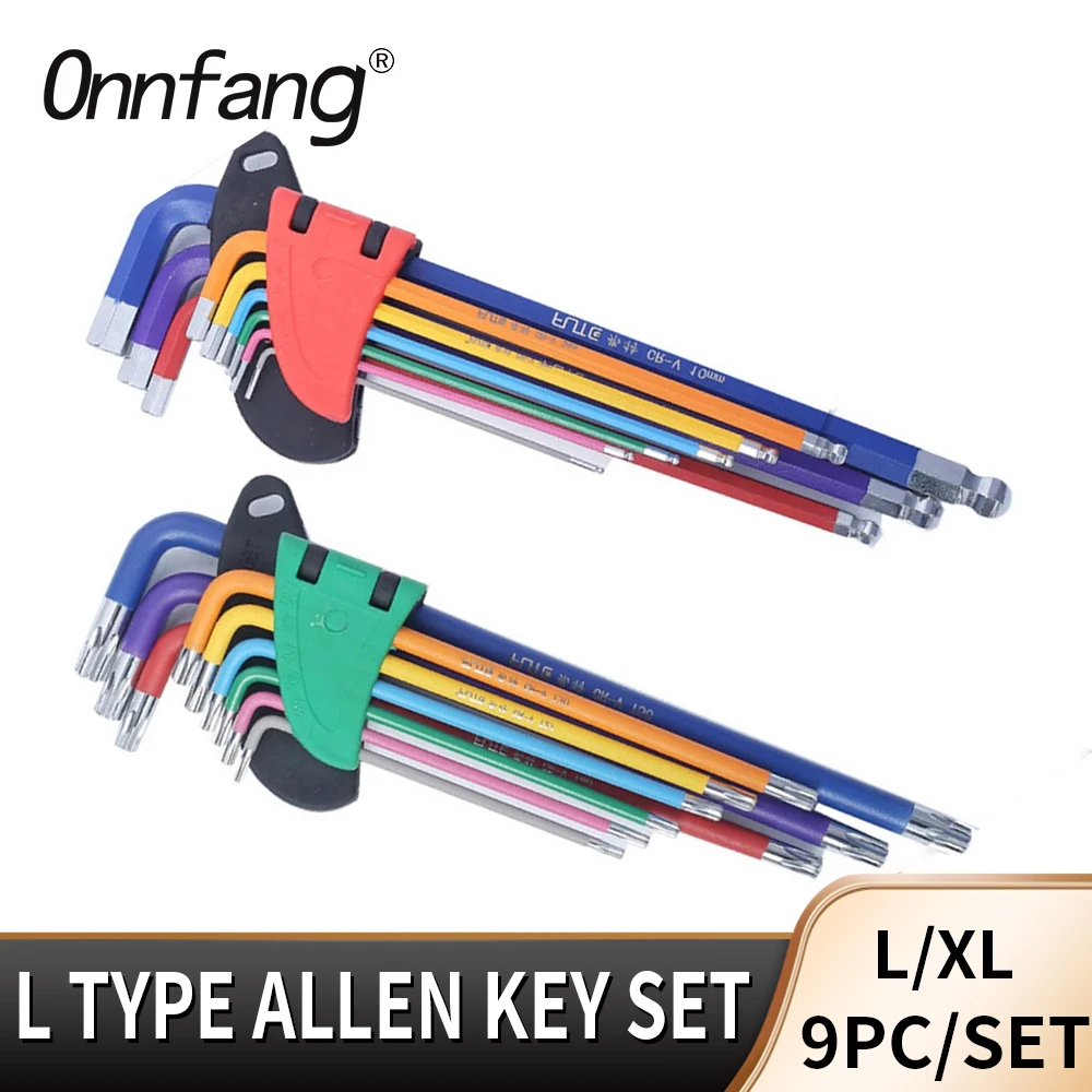 tipo allen key conjunto hex wrench screwdriver conjunto hexagon spanner universal ball end torx star keys ferramenta ferramentas manuais kit pcs l 01