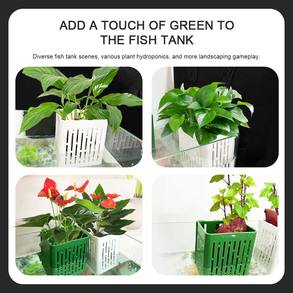 

Plastic Hanging Hydroponic Plant Basket Reusable Aquascapes Decoration For Houseplants