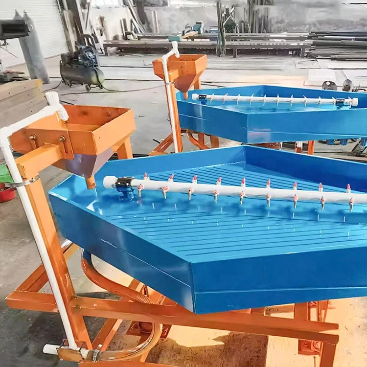ZHGold Mining Machine Gemini Shaking Table Separating Gold Panning Silica Silver Copper Aluminum Manganese Titanic Ore