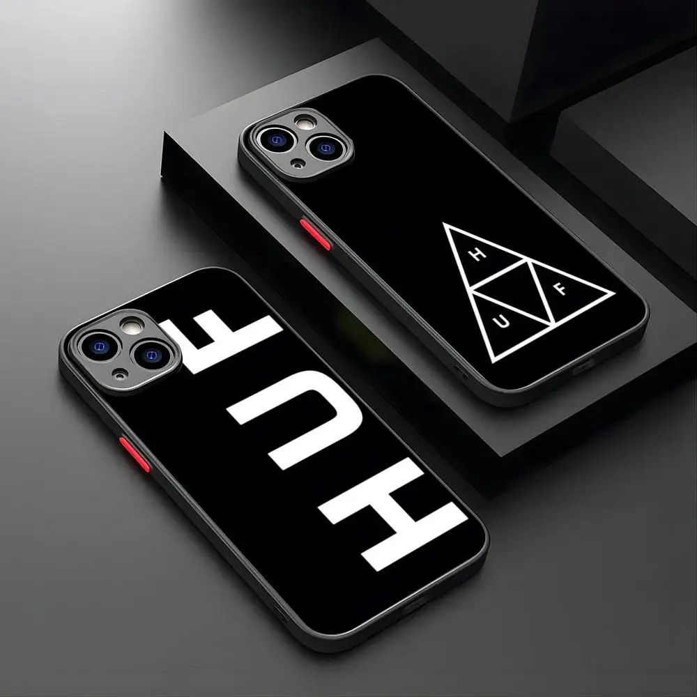 American Skate HUF HUFSF Handyhülle Luxus für IPhone 16 15 14 12 13 11 Pro XR XS Max Smart Wireless Charging Mini X 7 8 Plus Ma