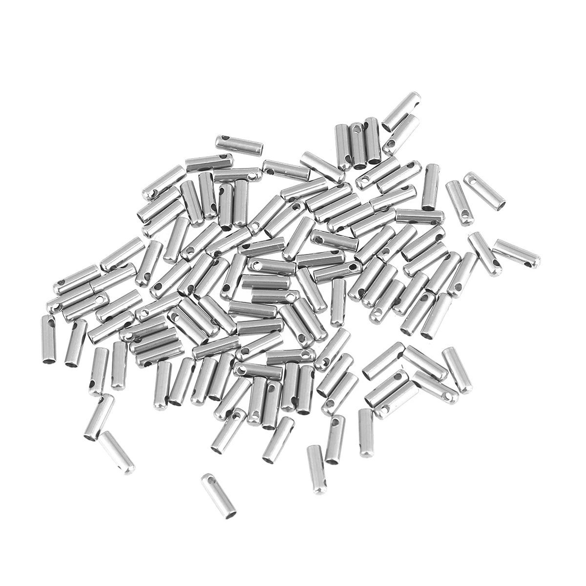 

100 Pcs Snake Head Buckle Accessories Necklace Cord Engs Jewelry Making End Caps The Chain Flat Clamps for