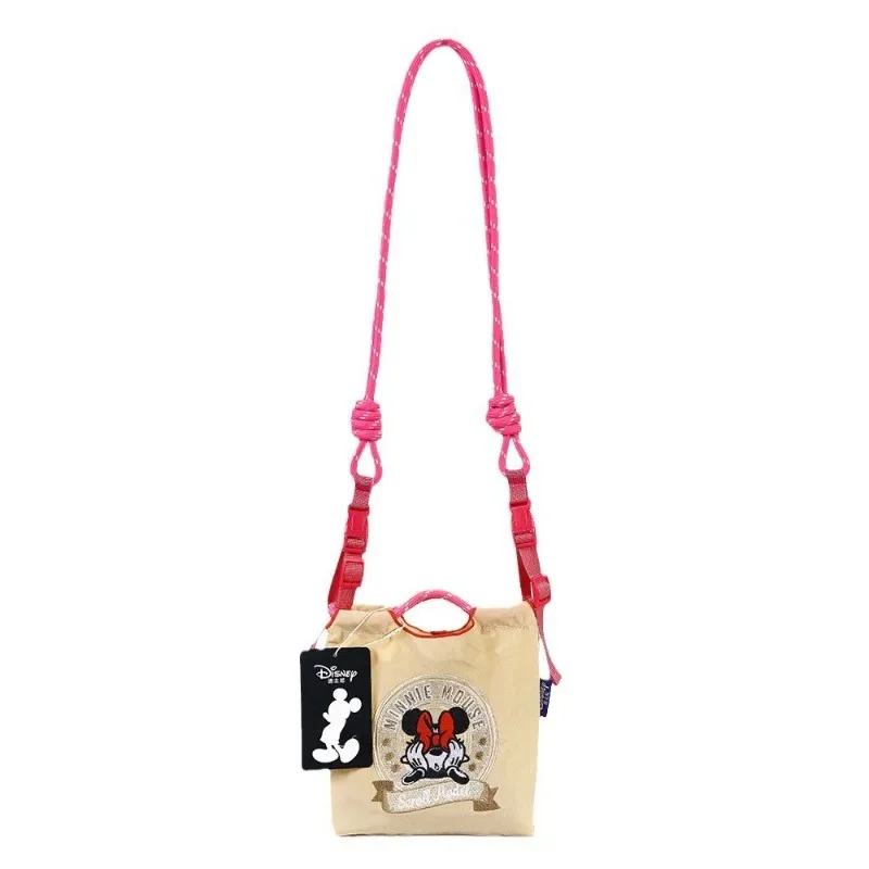 Mickey Mouse Cartoon Embroidered Shopping Bag Fashionable Environmentally Friendly Casual Portable Shoulder Crossbody Trendy