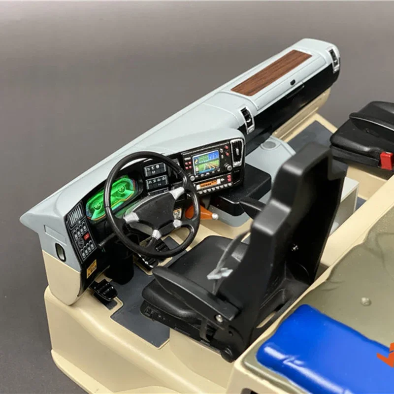 LED Simulation Interior Car center Console for Tamiya 1/14 RC Truck for SCANIA R620 R470 Car Accessories