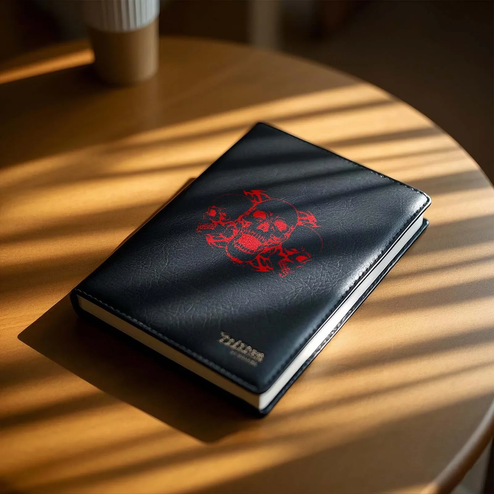 4 unids/set calcomanía trío de calavera de moda-diseño gótico llamativo para dispositivos de vehículos-accesorio de vinilo duradero impermeable