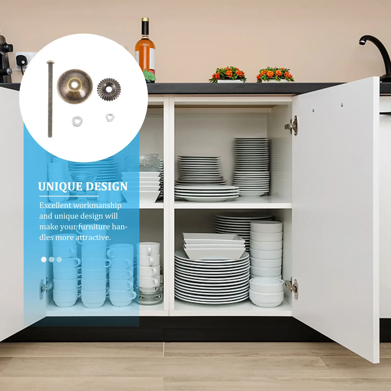 

20 комплектов керамических ручек: набор фурнитуры премиум-класса для выдвижных ящиков, шкафов, гардеробов, дверных ручек, винтов