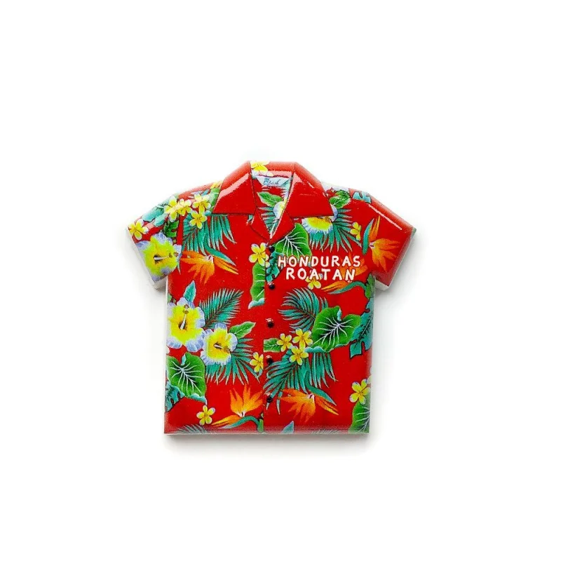 

Honduras Roatan Island Shirt-Shaped Travel Souvenir Creative Magnetic Sticker Refrigerator Magnet