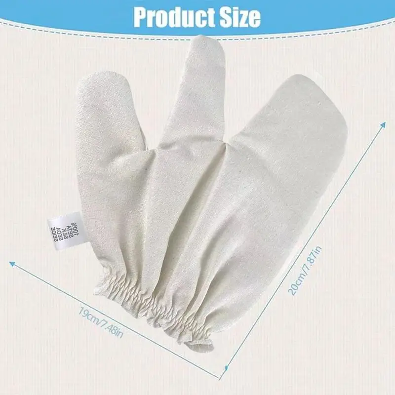 1 Stück Garshana-Handschuhe, rohe Seide, rohe Seidenhandschuhe, Garshana-Peeling, Badmassage, Schrubbhandschuh, seidig weich, Peeling-Badehandschuh