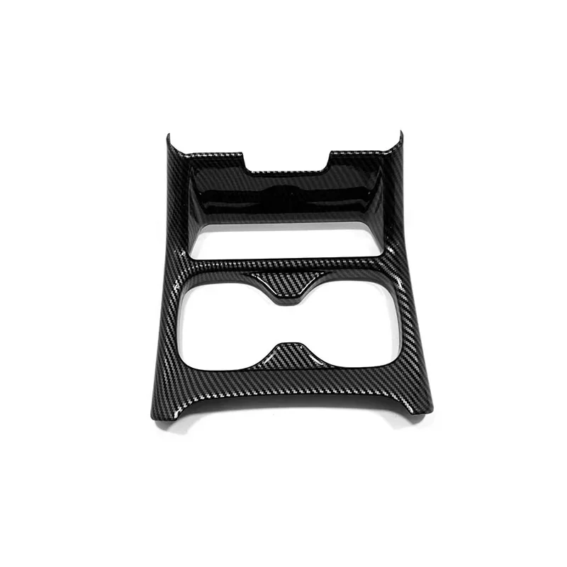 For Honda CRV CR-V EX-L 2023 ABS Carbon/Wood Interior Car Front Water Cup Frame Decoration Cover Trim Car Accessories