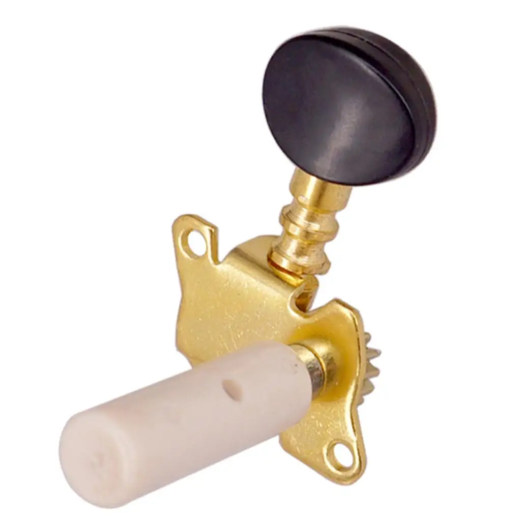 3R3L Guitar String Tuning Pegs Golden Zinc Alloy Oval Button Head Tuner for Classical Folk Guitar Parts Replacement