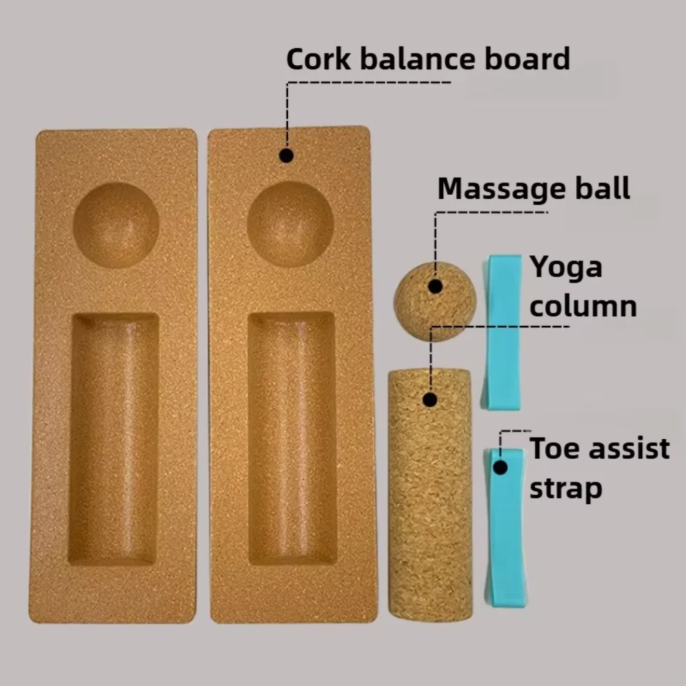 Cork Yoga Blocks Ankle Balance - огляд і ціна Wobble Board Balance
