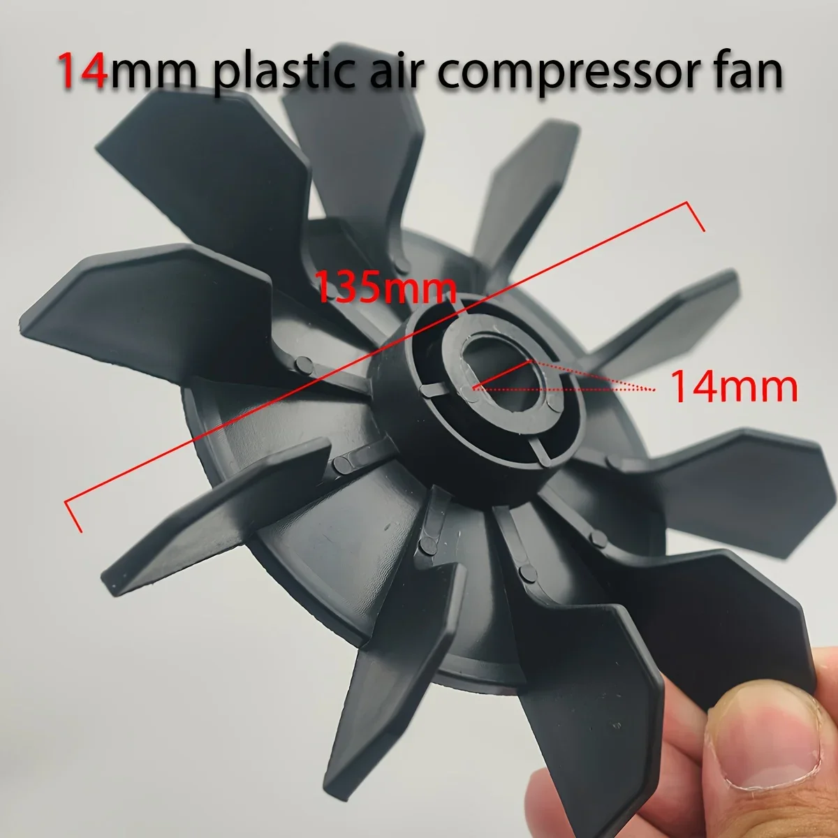 Air Compressor Fan Blade Replacement 14mm Impeller Linear Motor Fan Blade Type D Air Compressor Important Small Part