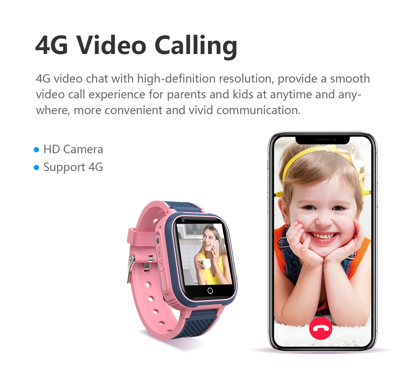 Reloj inteligente 4G para niños, dispositivo con GPS, WIFI, videollamada SOS, IP67, resistente al agua, Monitor de cámara, rastreador de ubicación,