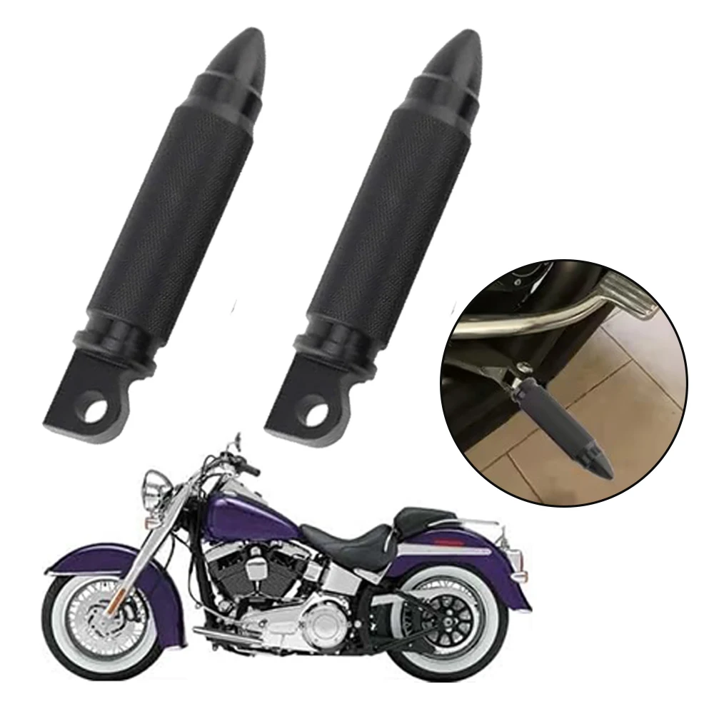 Motocicleta pé Pegs para Harley Sportster XL, 883, 1200, Bobber Chopper Cruiser, Footests, 03-008-0047B-T, 03-008-0047G, 2pcs