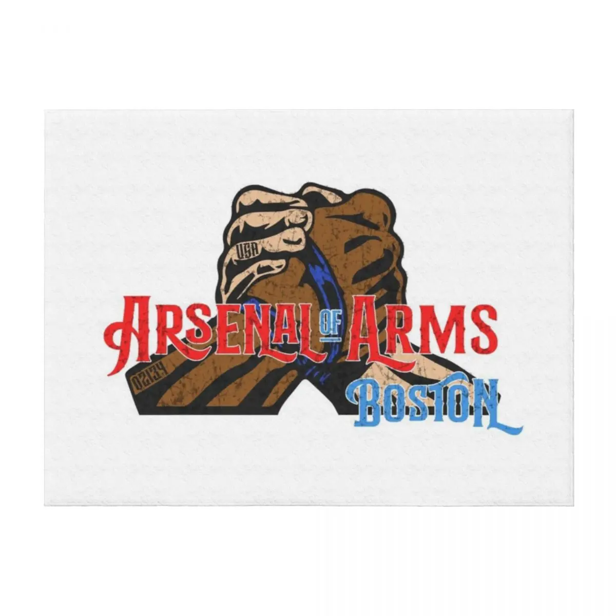 

Arsenal Of Arms Distressed Boston Armwrestling Club Throw Blanket Cute Blankets For Bed Blankets Sofas Of Decoration Blankets