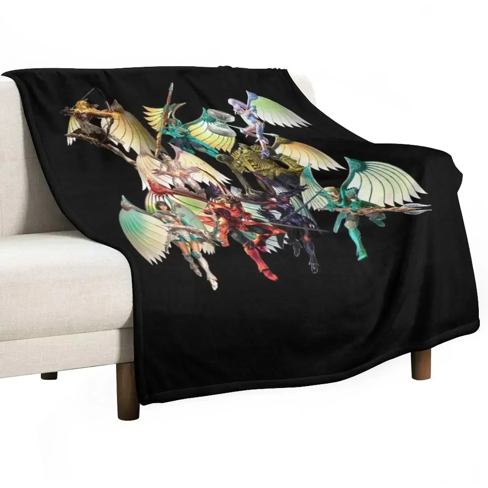 

Legend of Dragoon Dragoons Gift Idea Throw Blanket Shaggy Furry Soft Blanket for Bedroom Living Room