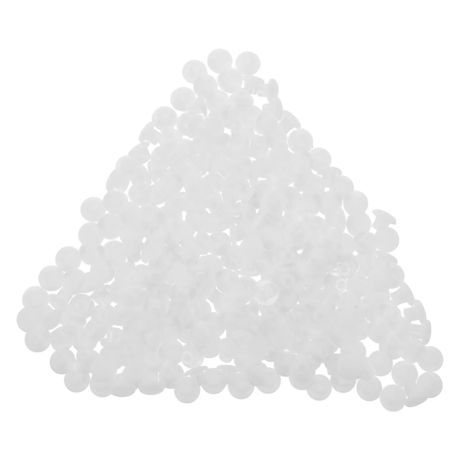 1200Pcs Round Plastic Plug Caps White 5Mm Furniture Hole Plugs for Cabinets Tables Shelves Decorative Screw Covers Smooth Edges