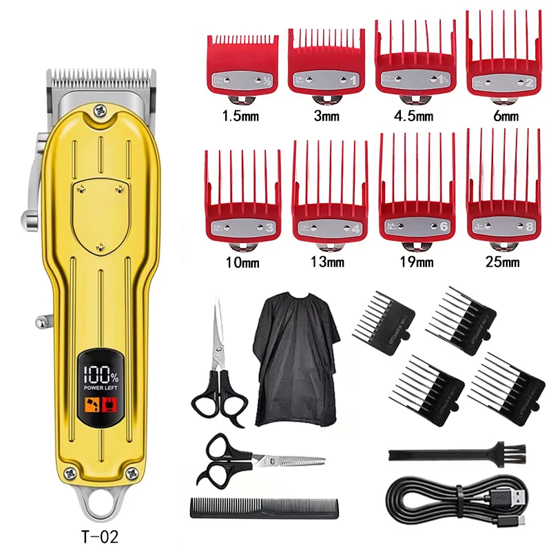 Professional Hair Clippers Barber Clippers and Trimmers Set, Cordless Hair Clippers for Hair Cutting Kit Hair Clippers Men