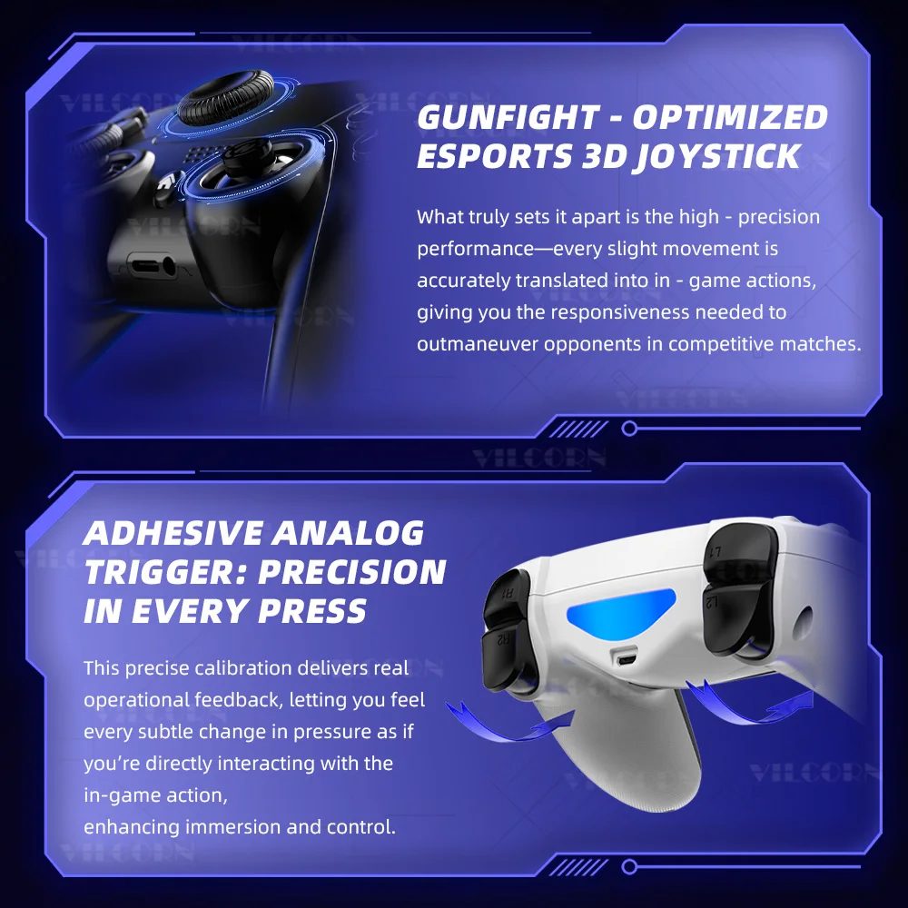 لوحة ألعاب لاسلكية للبلاي ستيشن 4 وحدة تحكم ألعاب متوافقة مع البلوتوث لجهاز PS4 Slim/PS4 Pro/Steam Platform Win 10 PC Joystick