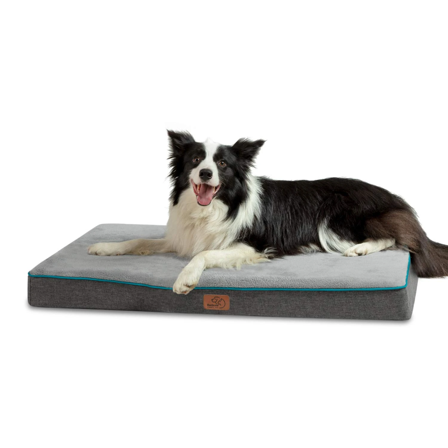 

Plush Flannel Fleece Pet Bed Mat Removable Washable Cover Memory Foam Waterproof Orthopedic Dog Bed for Dog