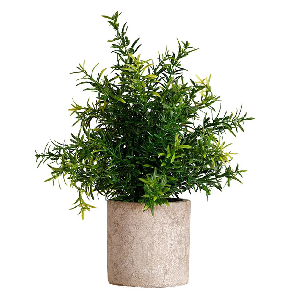 

1pc Simulation Green Plant Bonsai Decor Premium Plastic Paper Pulp Desktop Home Office Window Sill Coffee Table Decoration