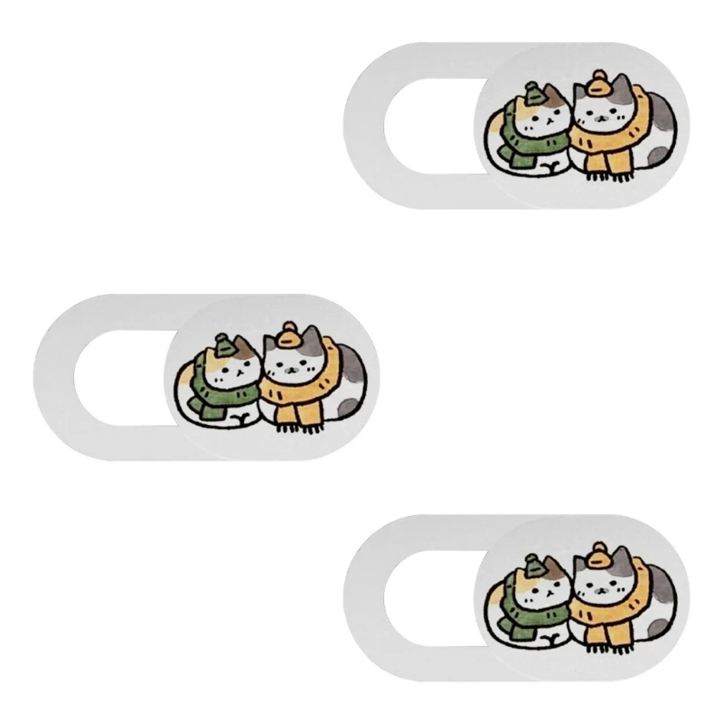 Fun Animal Design Privacy Cover Lens Protector Webcam Shield for Smartphones Tablets Laptops Computers Cameras Device 601E
