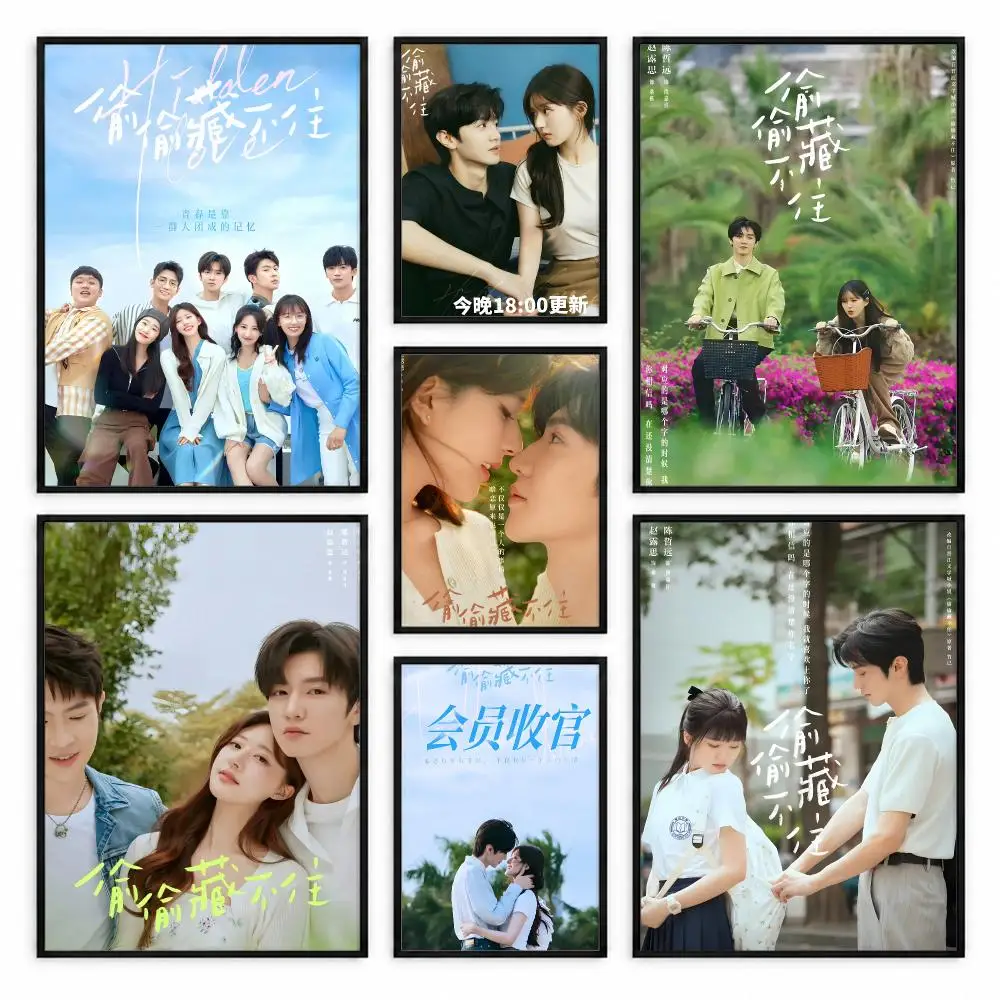 Hidden Love amor oculto zhao lusi Poster Self-adhesive Waterproof Paper Sticker Coffee House Bar Room Wall Decor