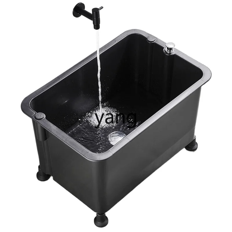 

CX Movable Balcony Floor Type Household Bathroom Sink Basin High Leg Sink Mop Sink