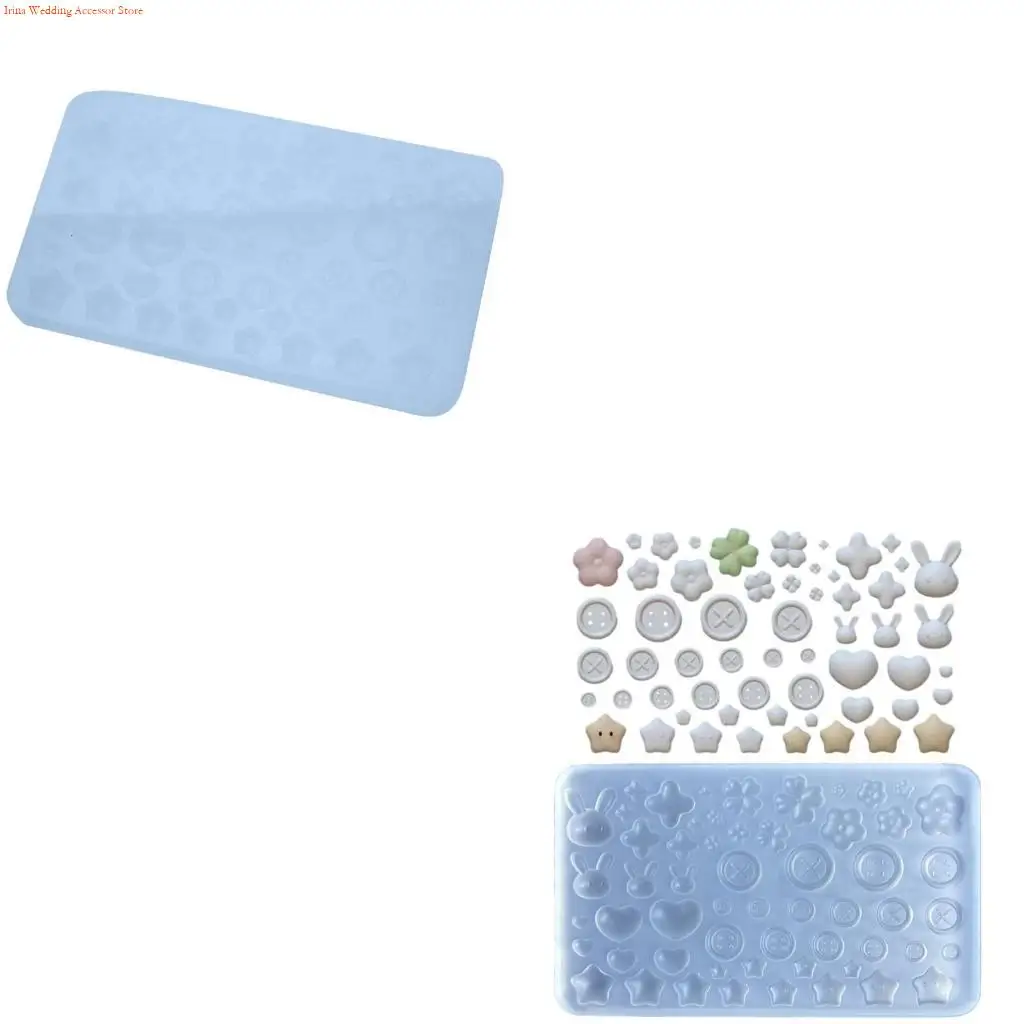 G92D Durable Epoxy Resin Mold Button Accessories Jewelry Casting Mould Versatile Ornament Silicone Molds for Art Classes