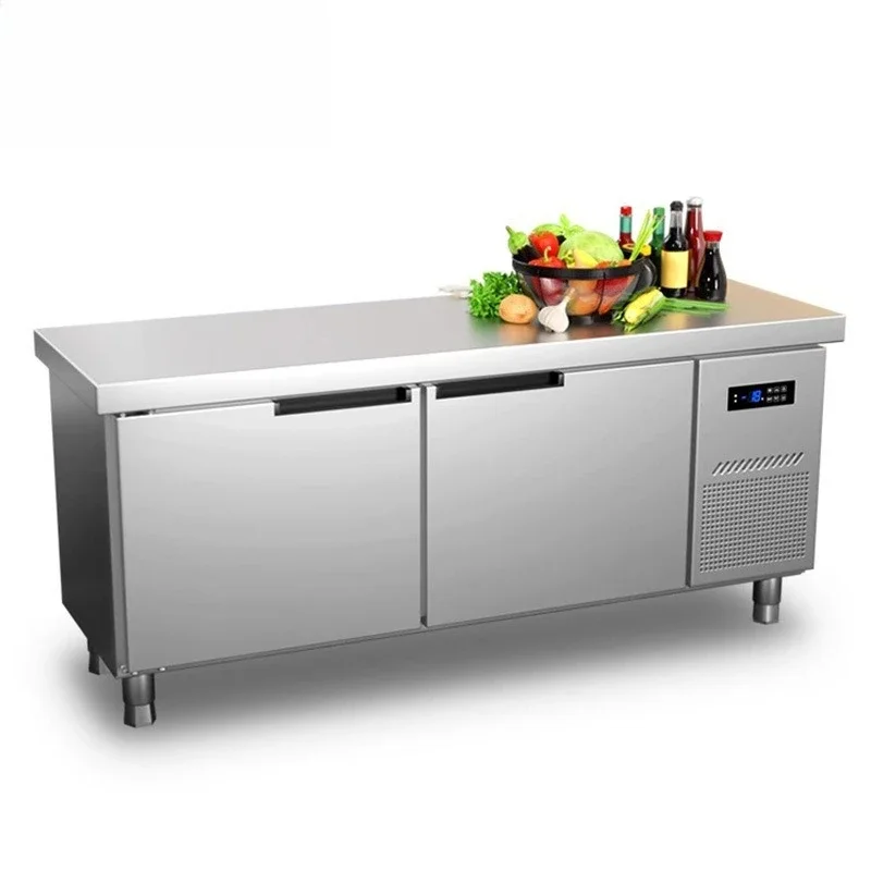 

Air-cooled fresh-keeping workbench, freezer, freezer, baking milk tea console, full set of equipment