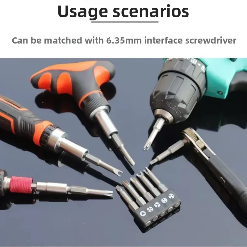 

5/7/13pcs Special-shaped Screwdriver 50mm Magnetic Chrome-Vanadium Bits for Repair, Y-Type Triangle Cross 3-Point Set Craftsman