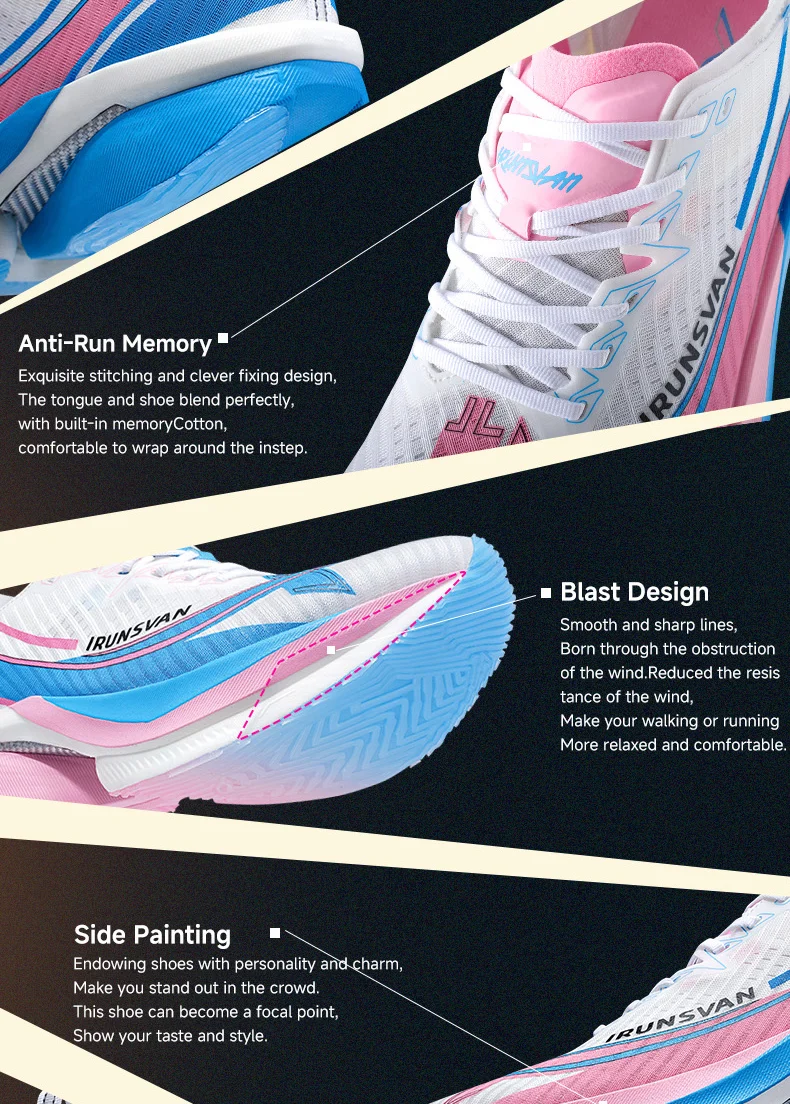 IRUNSVAN Shadow Wing 2.0 Marathon-Sport-Laufschuhe, leicht, sportlich, rutschfest, professioneller Full Palm Carbon Plate Sneaker – Detail 31