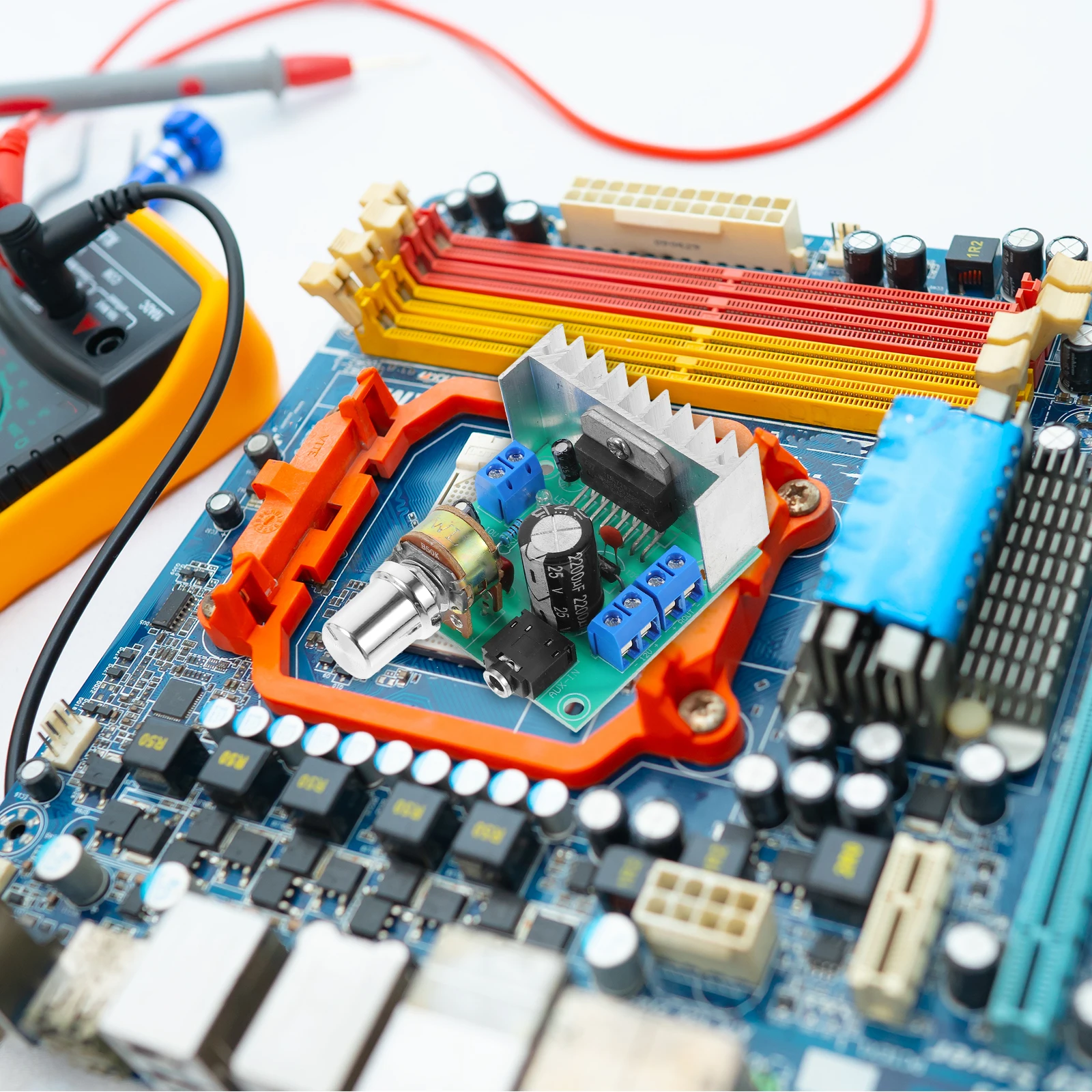 

1 Pcs Dual Channel Power Amplifier Board 15W Stereo Amp Module High Performance Audio Component