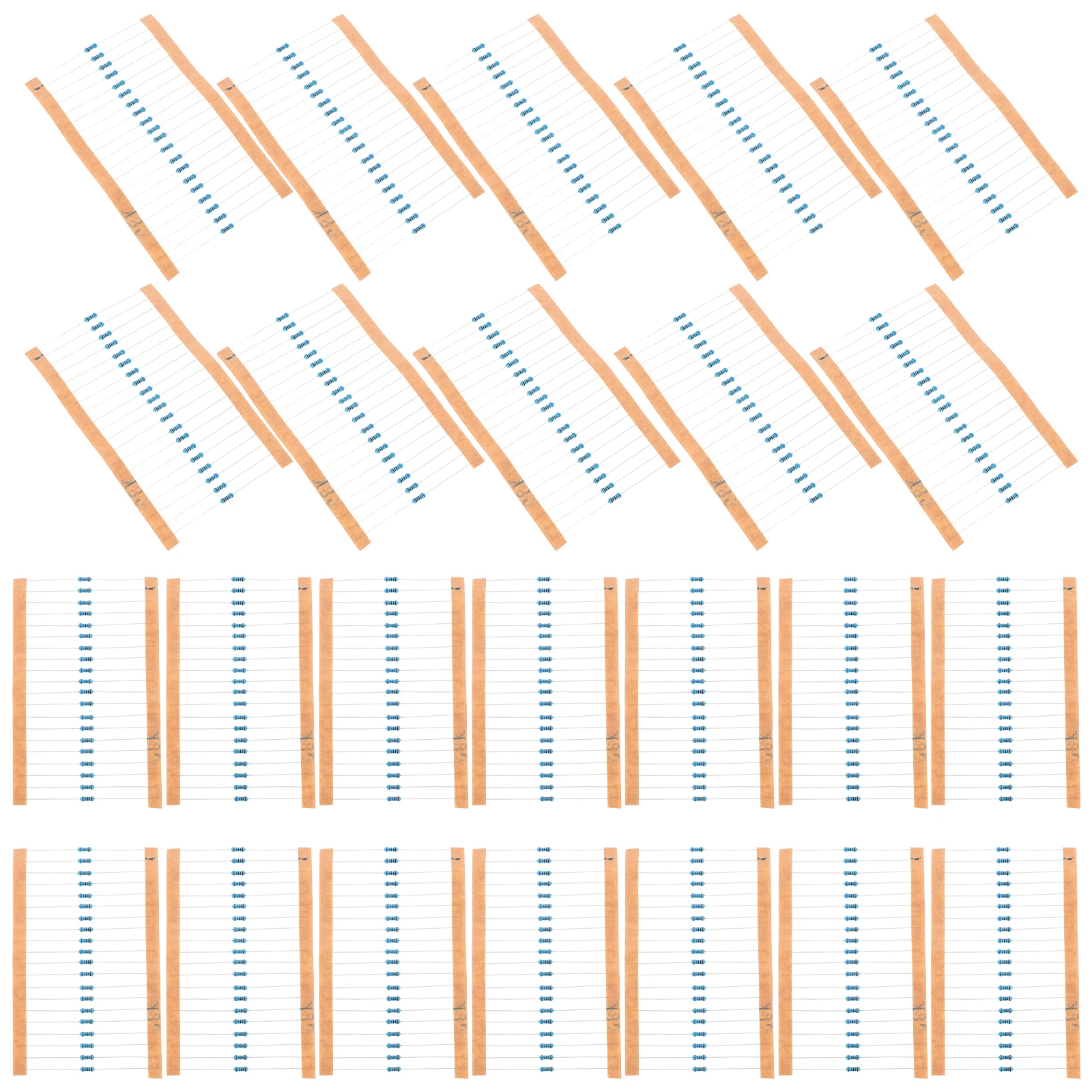 

600pcs Five-Color Ring Resistor 1/ 1% Precision Metal Film Assortment Kit Computer Accessories Home Repair Electronic