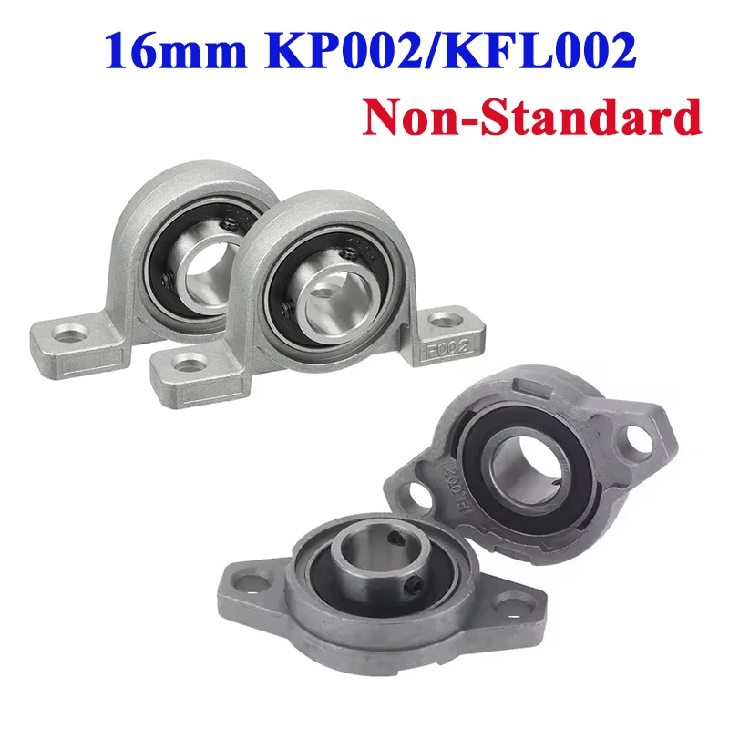2/4Pcs/10pcs 16MM KP002 KFL002 Bore Diameter Self Aligning Zinc Alloy Flange Pillow Block Bearing kfl002 kp002 16mm Non-Standard