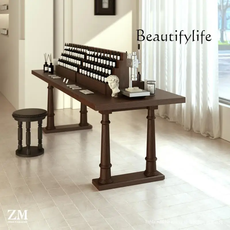 Long Table Fragrance Shop Display Desk Fragrance Desk Beauty Shop Nakajima Terrace Product Display Rack Middle Ancient Style