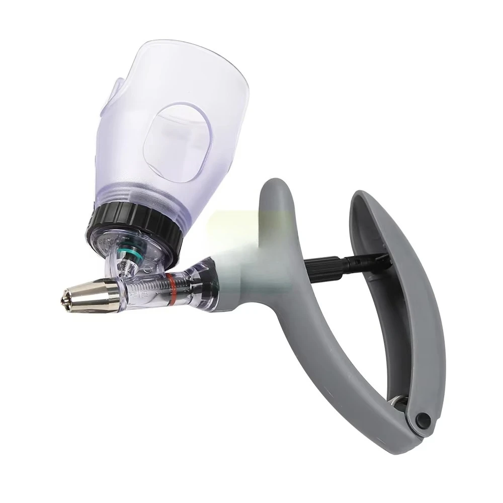 

Hot Selling Continuous Syringe for Cattle Veterinary Automatic Pig Injection Gun with Adjustment