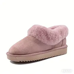 Natural Wool Woman Snow Boots 2025 Real Sheepskin Women's Genuine Sheepskin Women Boots Women Shoes Flats Shoes Shoes Women