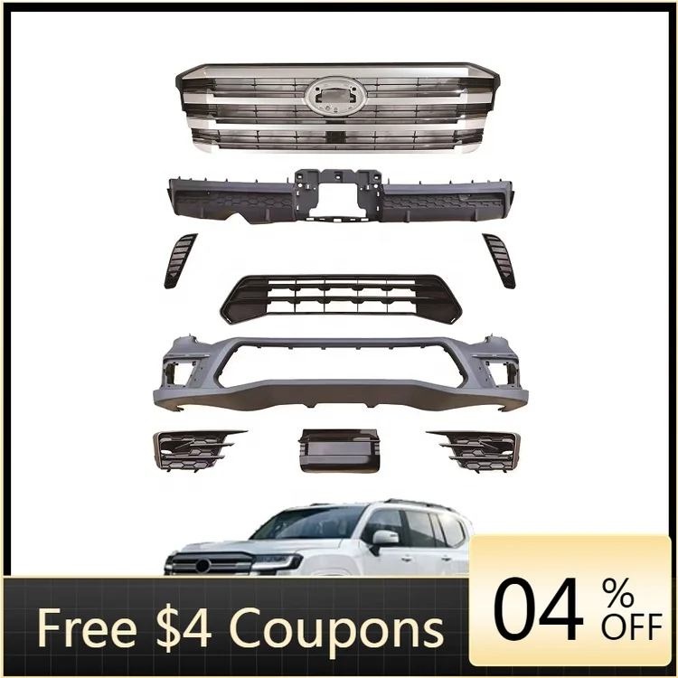 

High quality hot sellingHigh Quality New Front Bumper BodyKit Grille Middle East Style Body Kits for ToyotaS Landcruiser LC300 2